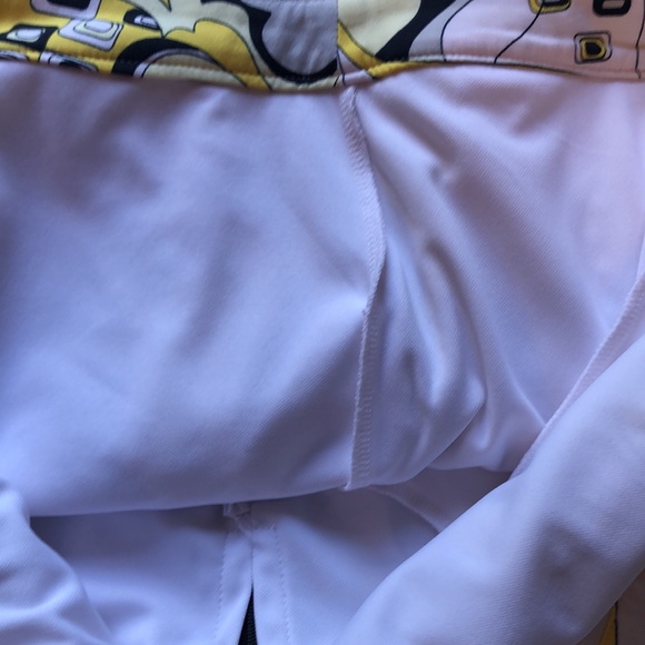Bette & Court golf sport skort 80’s 90’s pattern geometric yellow and black - Picture 16 of 16